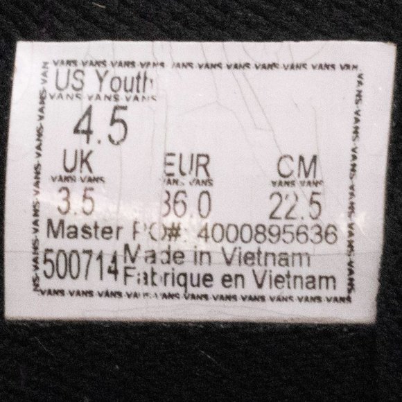 Vans Camo Youth Size 4.5 - Picture 11 of 11